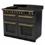 Rangemaster Estel Deluxe 110cm Base Cavity Induction Range Cooker - Slate + Brass