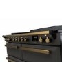 Rangemaster Estel Deluxe 110cm Base Cavity Induction Range Cooker - Slate + Brass