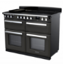 Rangemaster Estel Deluxe 110cm Base Cavity Induction Range Cooker - Slate + Chrome