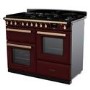 Rangemaster Estel Deluxe 110cm Dual Fuel Range Cooker - Bordeaux + Brass