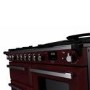 Rangemaster Estel Deluxe 110cm Dual Fuel Range Cooker - Bordeaux + Chrome