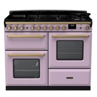 Rangemaster Estel Deluxe 110cm Dual Fuel Range Cooker - Heather + Brass