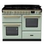 Rangemaster Estel Deluxe 110cm Dual Fuel Range Cooker - Mint + Brass