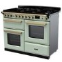 Rangemaster Estel Deluxe 110cm Dual Fuel Range Cooker - Mint + Brass