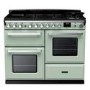 Rangemaster Estel Deluxe 110cm Dual Fuel Range Cooker - Mint + Chrome