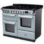 Rangemaster Estel Deluxe 110cm Dual Fuel Range Cooker - Misty Blue + Chrome