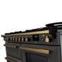 Rangemaster Estel Deluxe 110cm Dual Fuel Range Cooker - Slate + Brass