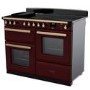 Rangemaster Estel Deluxe 110cm Induction Range Cooker - Bordeaux + Brass