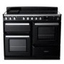 Rangemaster Estel Deluxe 110cm Induction Range Cooker - Gloss Black + Chrome