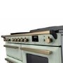 Rangemaster Estel Deluxe 110cm Induction Range Cooker - Mint + Brass