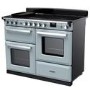 Rangemaster Estel Deluxe 110cm Induction Range Cooker - Misty Blue + Chrome