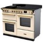 Rangemaster Estel Deluxe 110cm Induction Range Cooker - Pale Cream + Brass