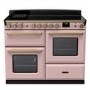 Rangemaster Estel Deluxe 110cm Induction Range Cooker - Pale Pink + Brass