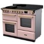 Rangemaster Estel Deluxe 110cm Induction Range Cooker - Pale Pink + Brass