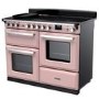 Rangemaster Estel Deluxe 110cm Induction Range Cooker - Pale Pink + Chrome