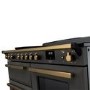 Rangemaster Estel Deluxe 110cm Induction Range Cooker - Slate + Brass