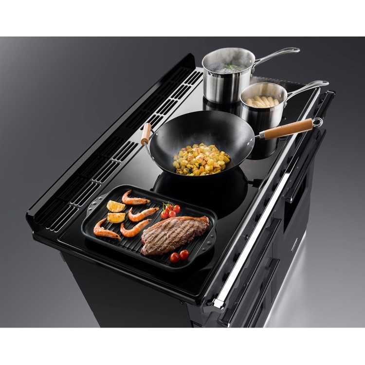 Rangemaster Estel Deluxe 110cm Induction Range Cooker - Slate + Chrome