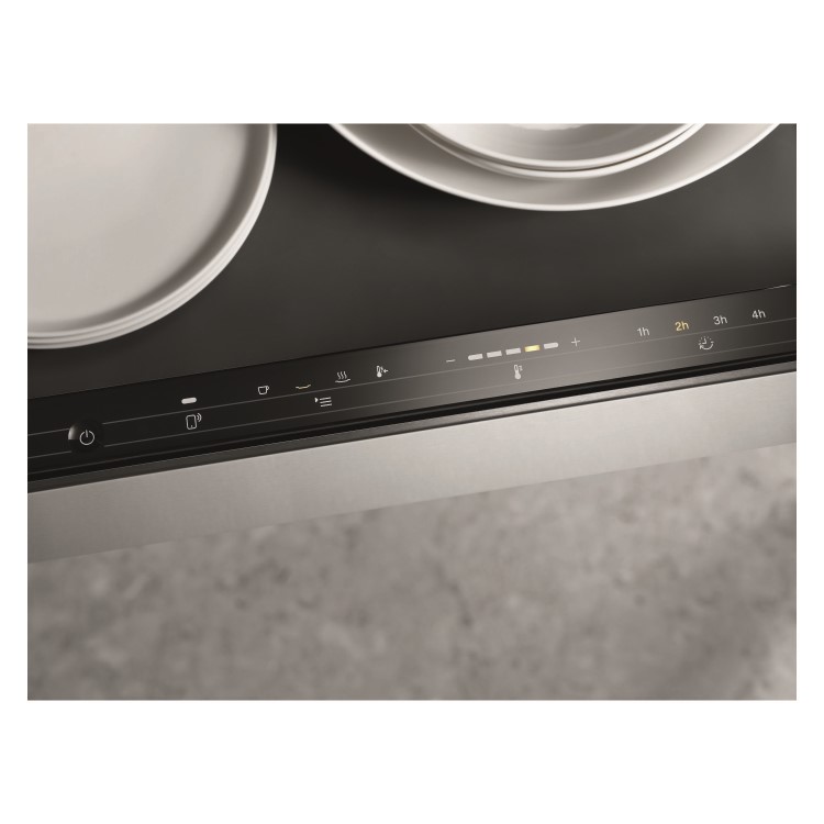 Refurbished Miele ESW7110 14cm High Handleless Warming Drawer Stainless Steel