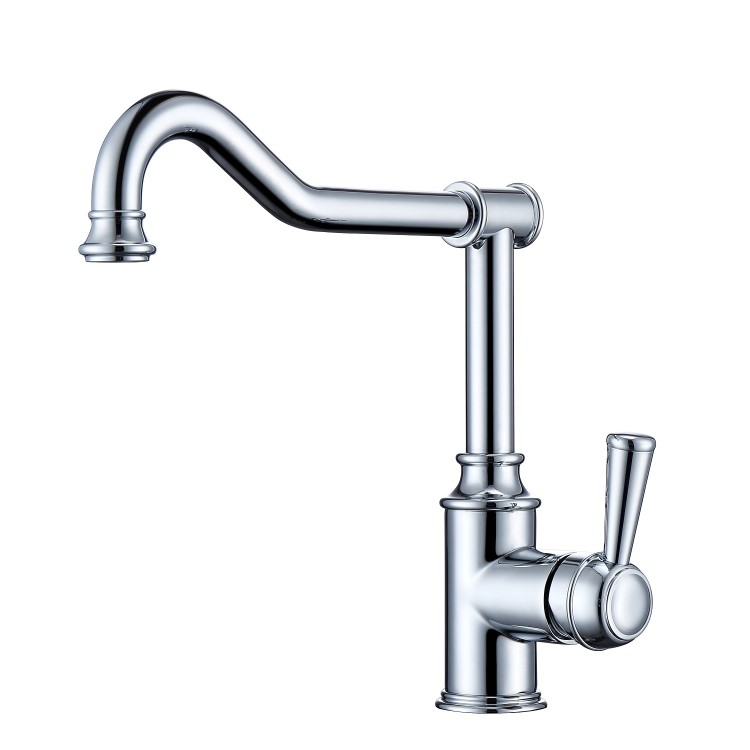 Evelyn Traditional French Single Lever Monobloc Mixer Kitchen Tap- Chrome