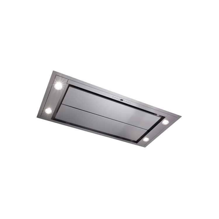 Refurbished CDA EVX101SS 100cm Ceiling Cooker Hood with Remote Stainless Steel