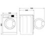 Indesit 8kg Wash 6kg Dry 1400rpm Washer Dryer - Silver