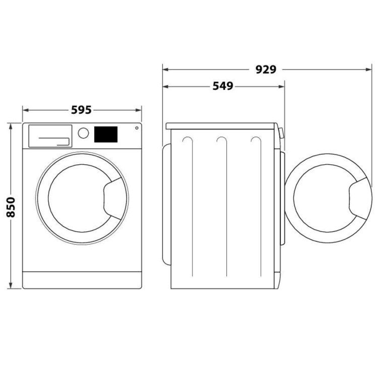 Indesit 8kg Wash 6kg Dry 1400rpm Washer Dryer - Silver