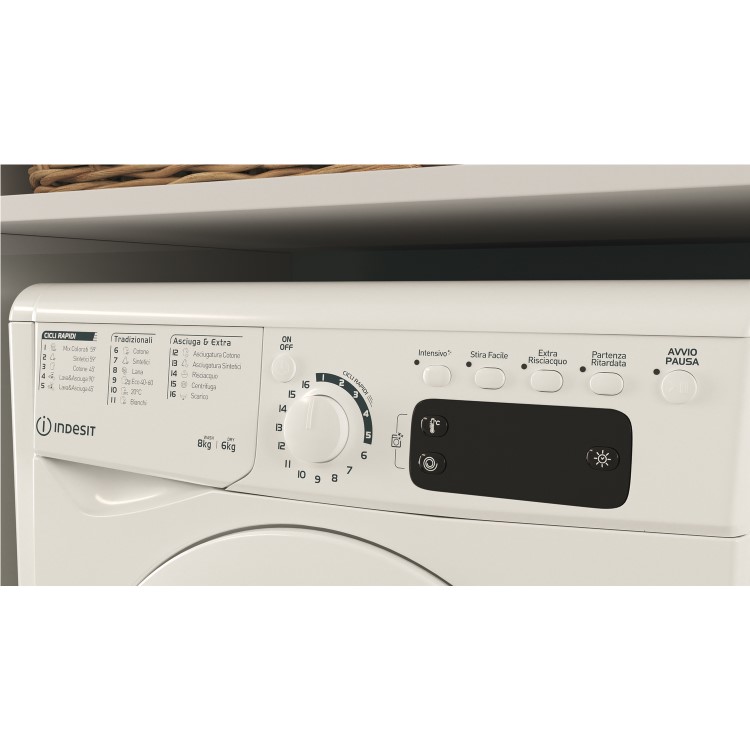 Indesit 8kg Wash 6kg Dry 1400rpm Washer Dryer - White