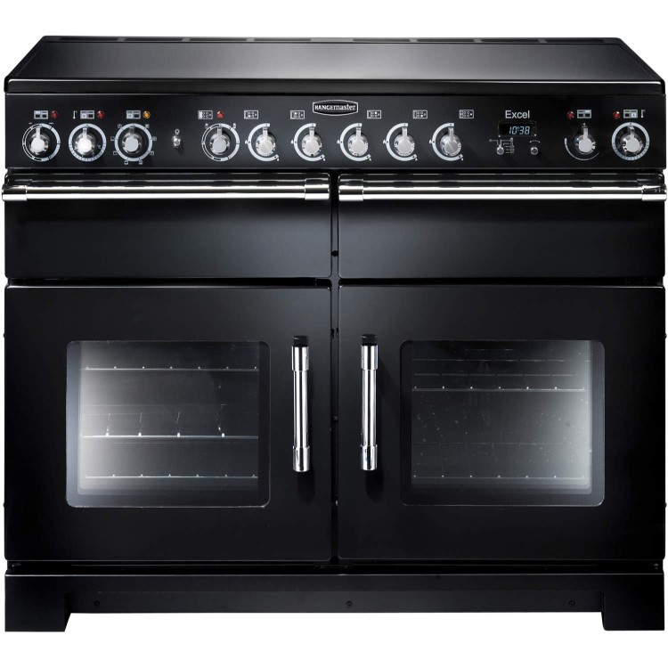 Rangemaster 81010 Excel 110cm Electric Range Cooker With Ceramic Hob - Black