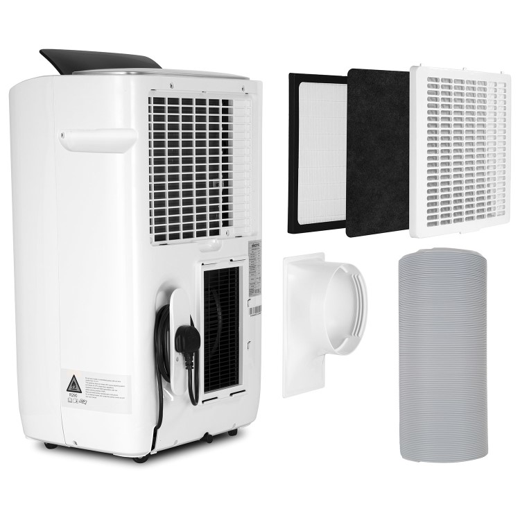 Refurbished electriQ EcoSilent 10500 BTU Smart Portable Air Conditioner with Air Purifier and Heat Pump 