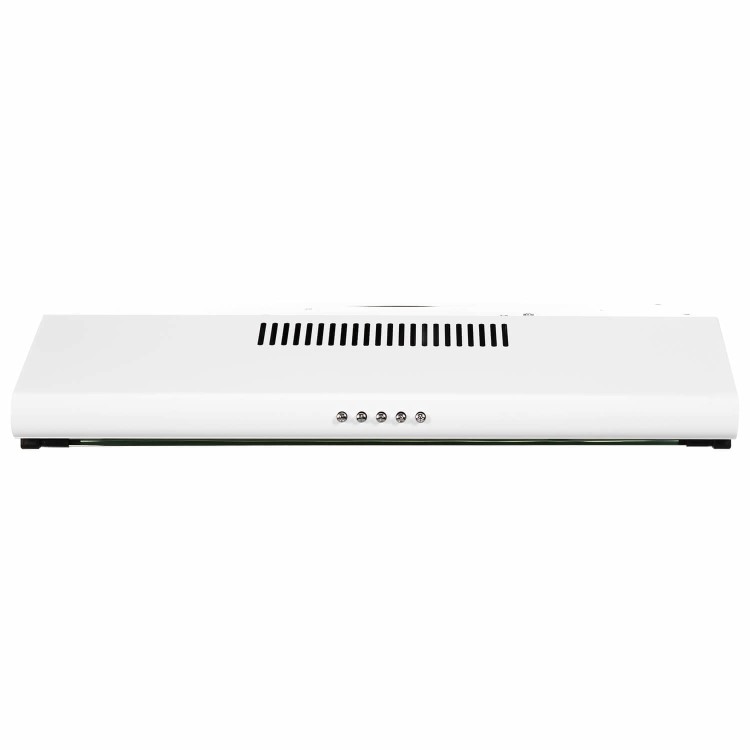 Refurbished electriQ Eiqtmvisorwh 60cm Visor Cooker Hood White 