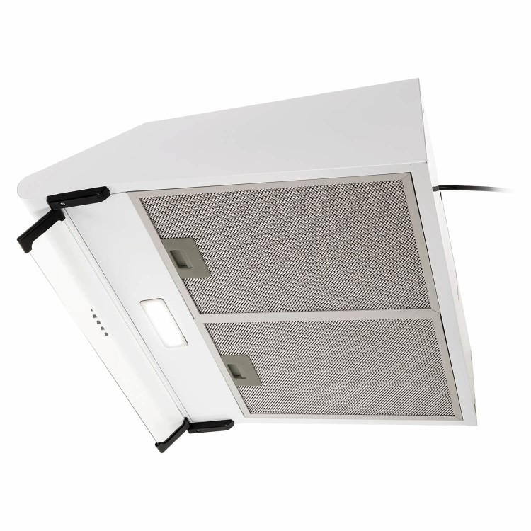 Refurbished electriQ Eiqtmvisorwh 60cm Visor Cooker Hood White 