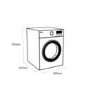 LG 8.5kg 1200rpm Freestanding Washing Machine - White