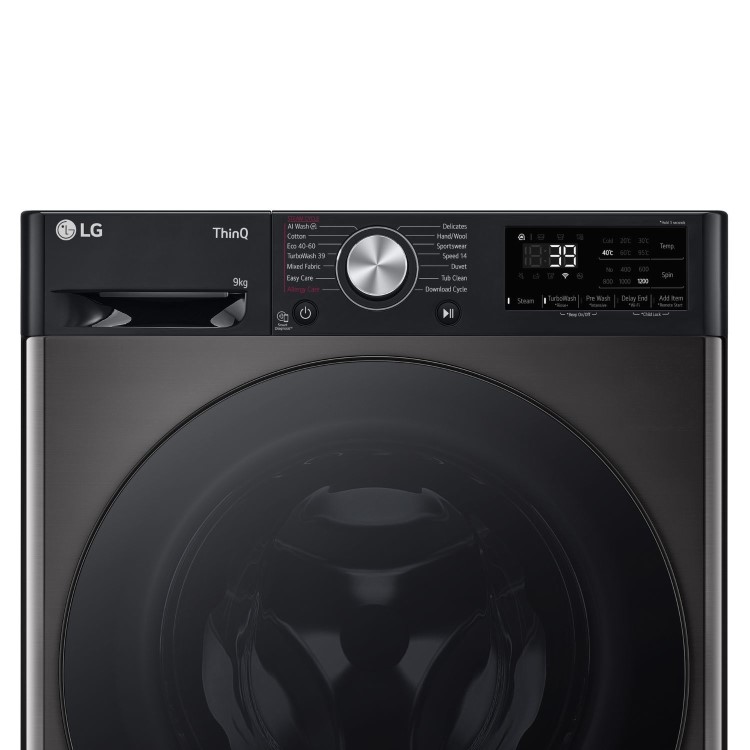 LG TurboWash™  9kg 1200rpm Washing Machine  - Black