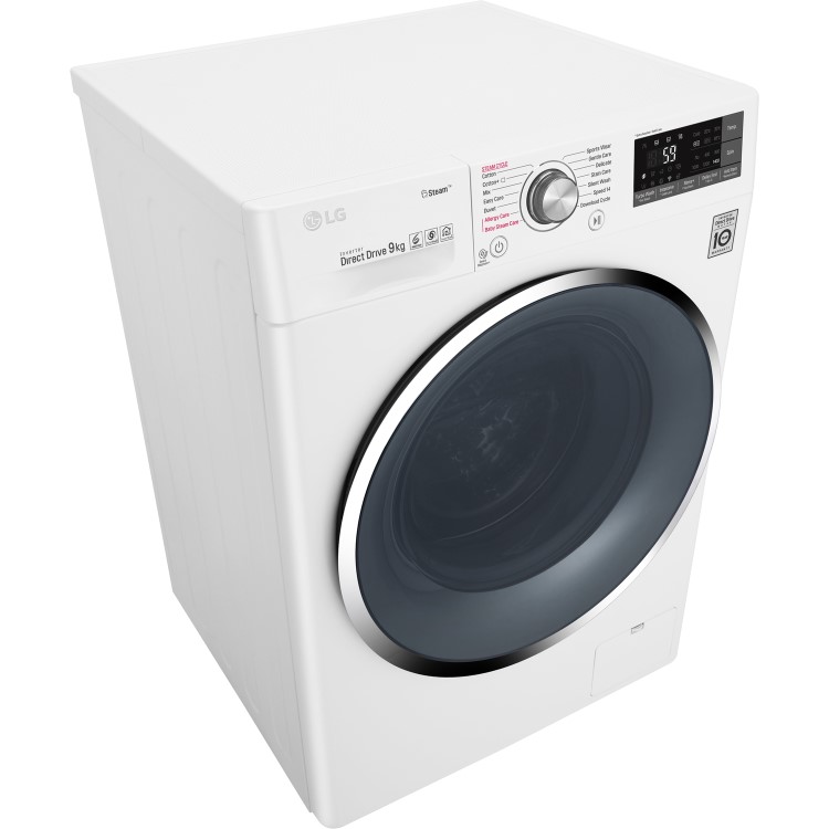 LG F4J7VY2WD 9kg 1400rpm Freestanding Washing Machine With Steam And Wifi Control - White