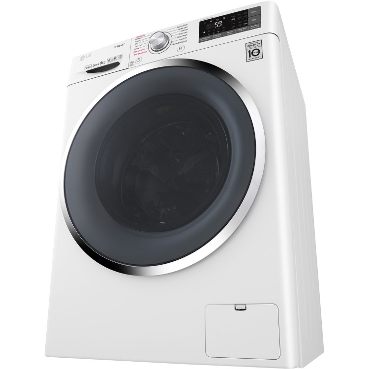 LG F4J7VY2WD 9kg 1400rpm Freestanding Washing Machine With Steam And Wifi Control - White