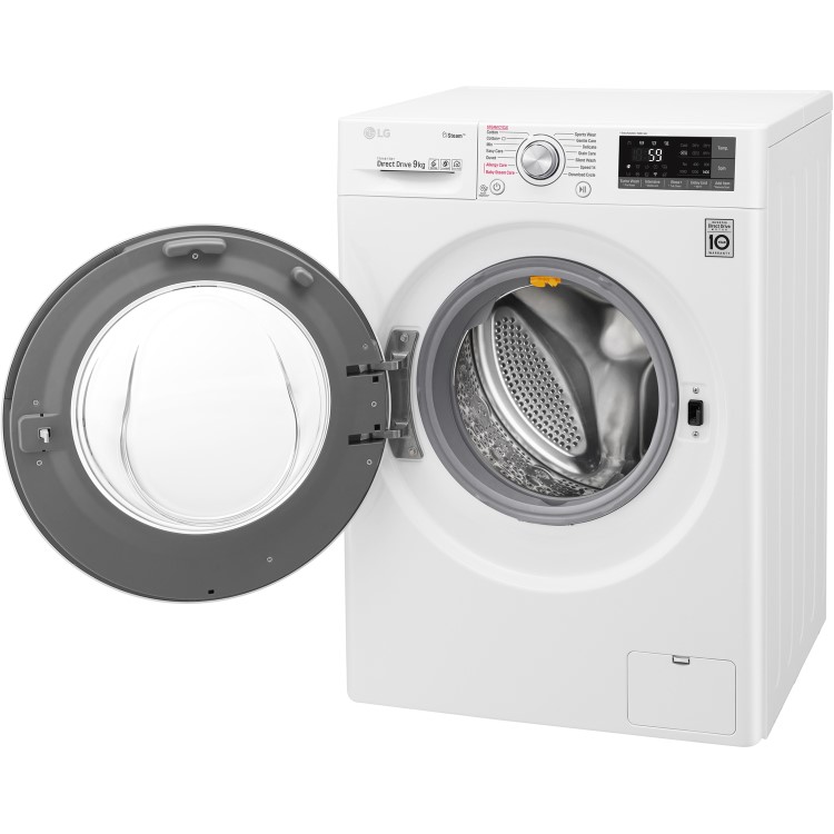 LG F4J7VY2WD 9kg 1400rpm Freestanding Washing Machine With Steam And Wifi Control - White