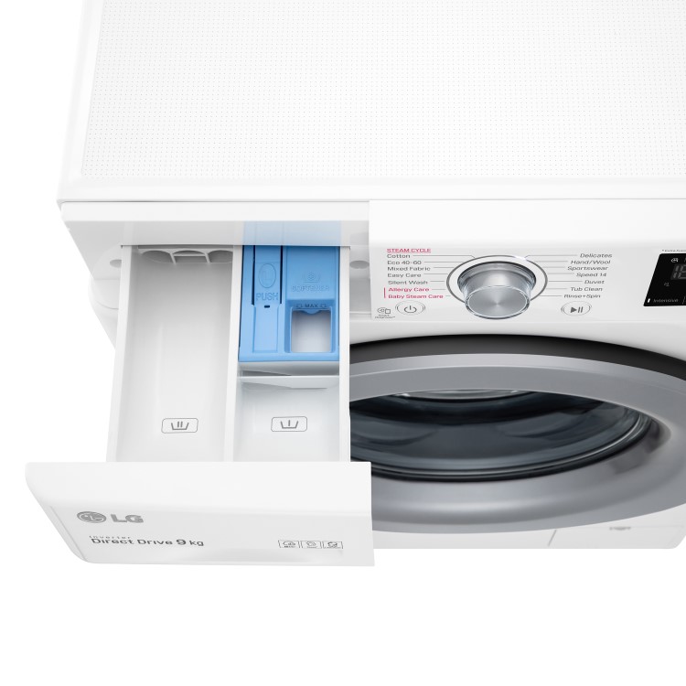 LG 9kg 1400rpm Washing Machine - White