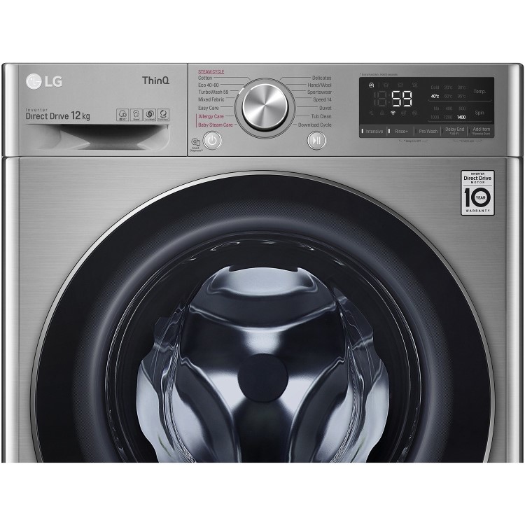 LG V7 TurboWash 12kg 1400rpm Washing Machine - Graphite