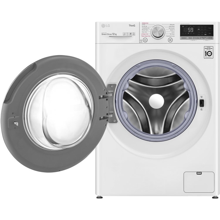 LG V7 TurboWash 12kg Freestanding Washing Machine With Steam - White