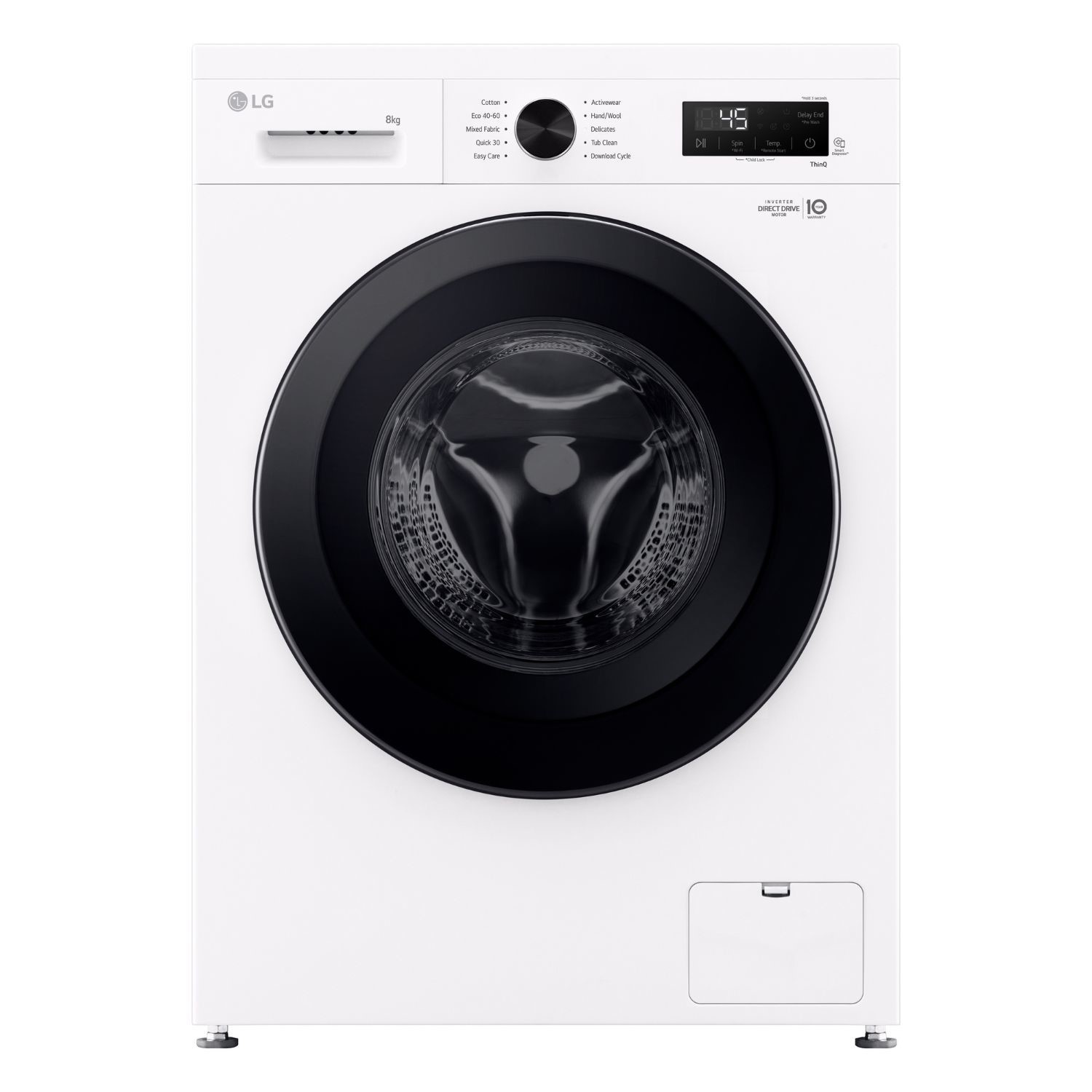 Photos - Washing Machine LG 8kg 1400rpm  - White 