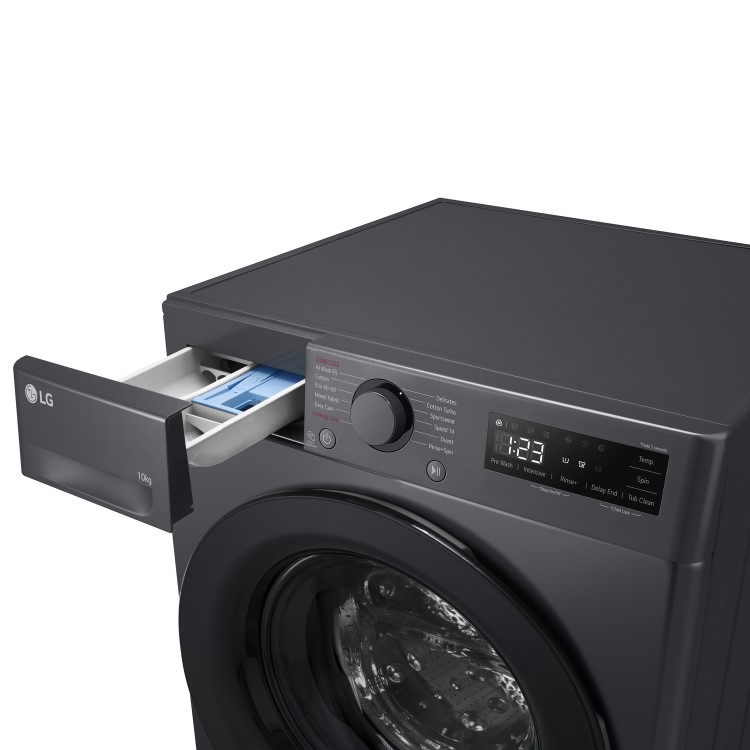 LG TurboWash 10kg 1400rpm Washing Machine - Graphite