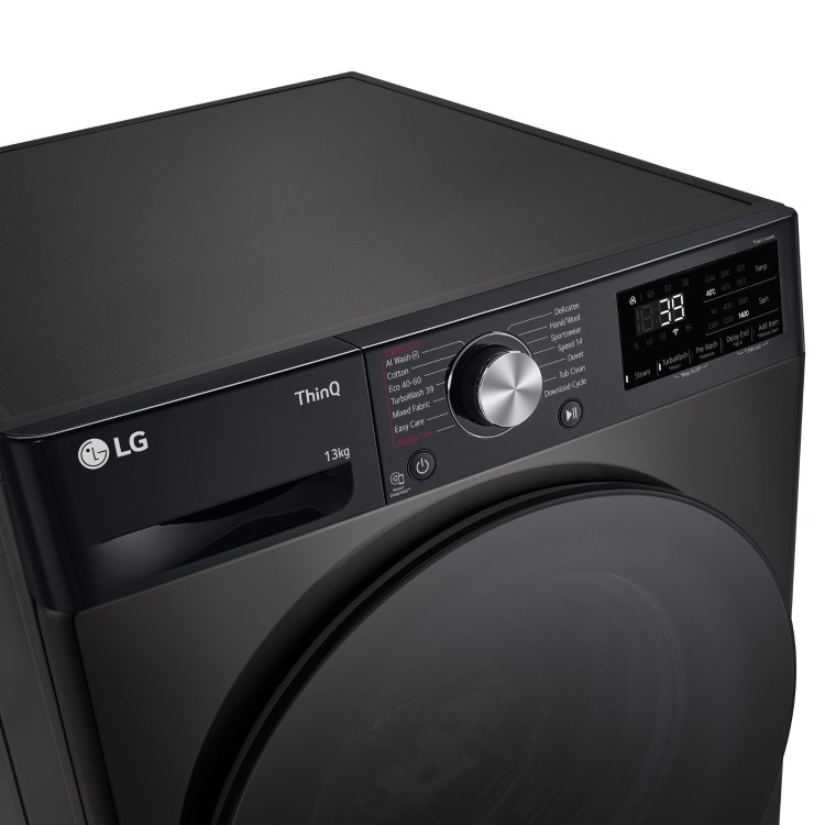 LG TurboWash&#153;360 13kg 1400rpm Washing Machine - Platinum Black