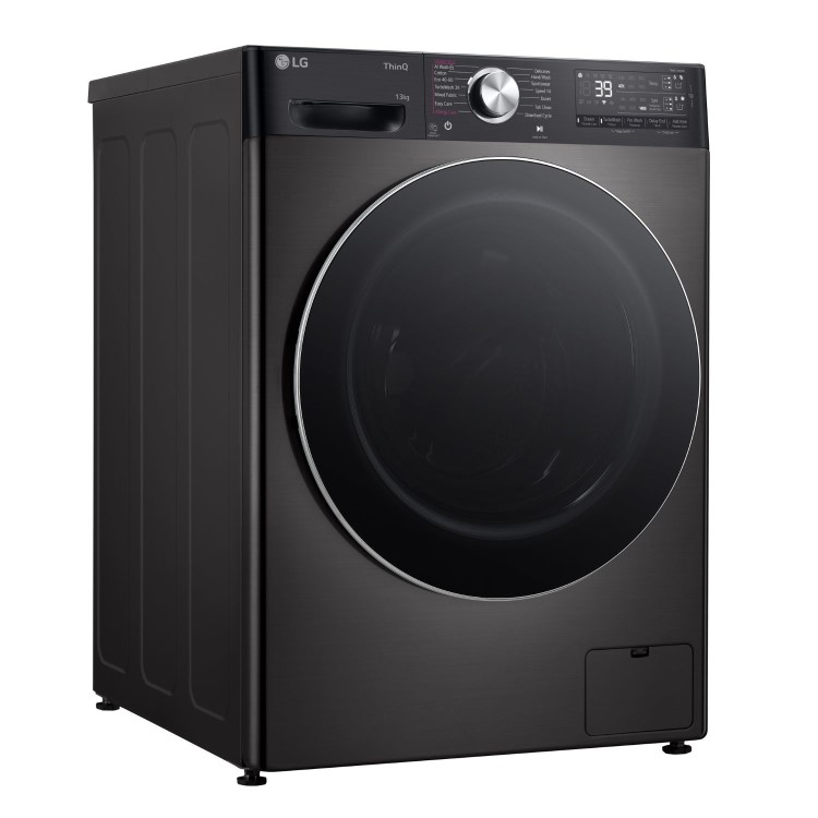 Refurbished LG EZDispense F4Y913BCTA1 Freestanding 13KG 1400 Spin Washing Machine Black