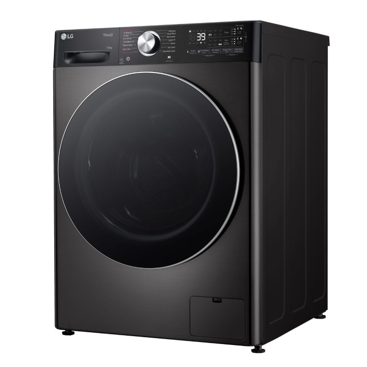 Refurbished LG EZDispense F4Y913BCTA1 Freestanding 13KG 1400 Spin Washing Machine Black