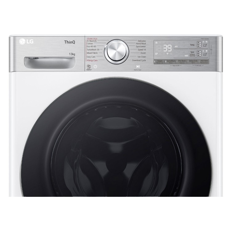 Refurbished LG EZDispense F4Y913WCTA1 Freestanding 13KG 1400 Spin Washing Machine White