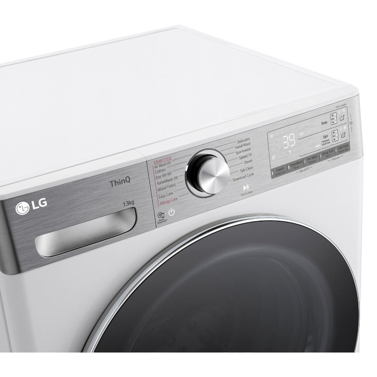 Refurbished LG EZDispense F4Y913WCTA1 Freestanding 13KG 1400 Spin Washing Machine White