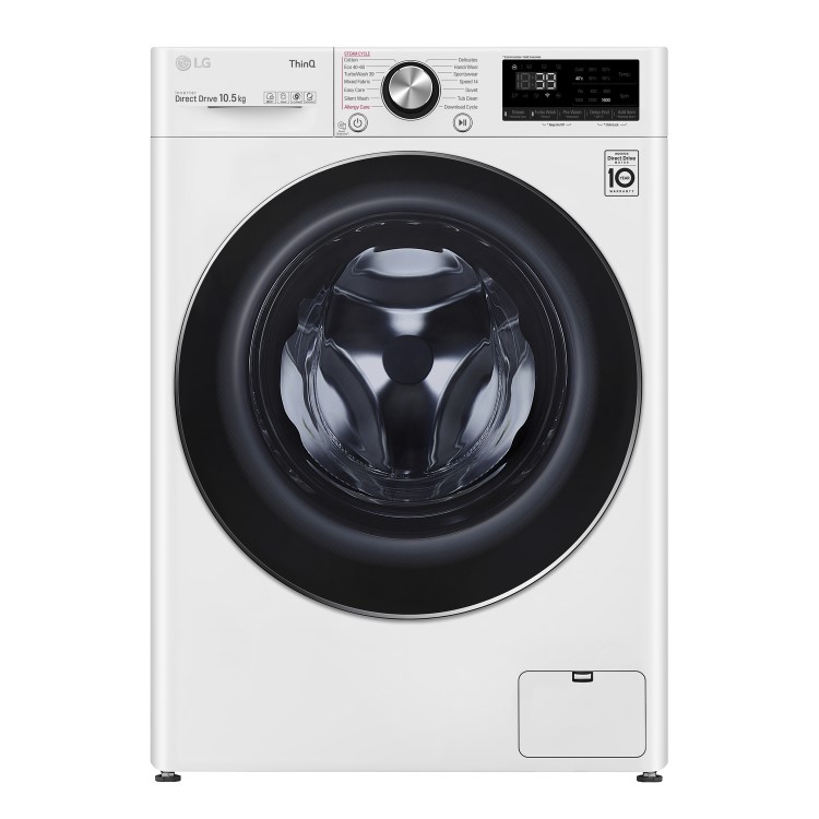 LG 10.5Kg 1400rpm Freestanding Washing Machine - White