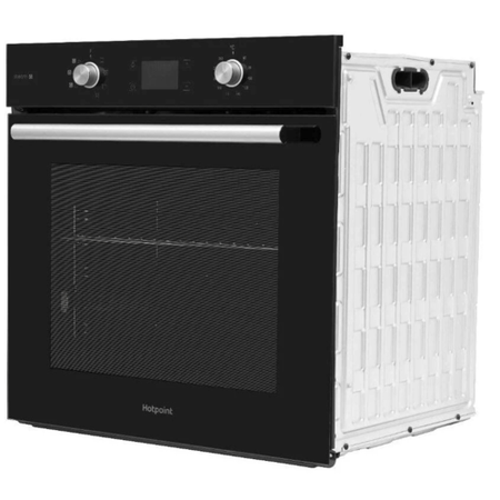 Refurbished Hotpoint FA4S541JBLGH 60cm Single Built In Electric Oven with Gentle Steam Black