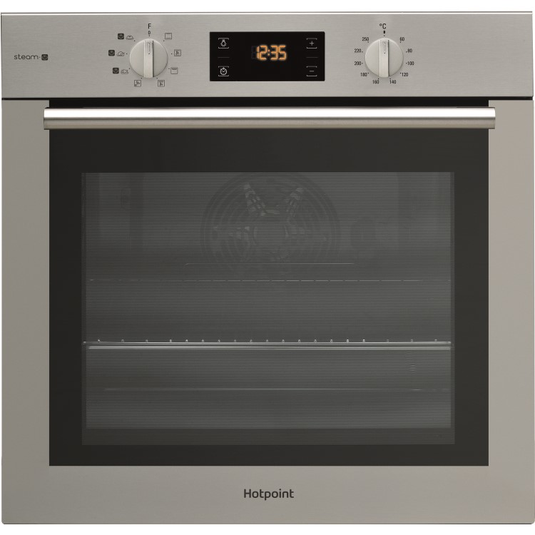 Hotpoint Gentle Steam Electric Single Oven - Stainless Steel