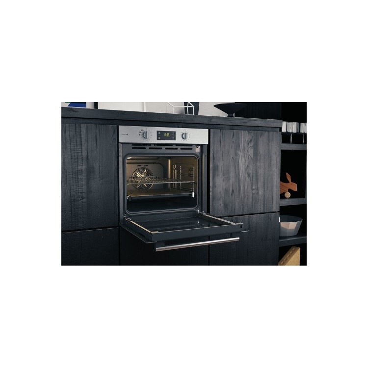 Hotpoint Gentle Steam Electric Single Oven - Stainless Steel